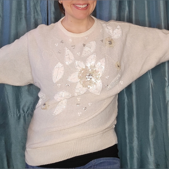 Bubbles International Sweaters - Vintage 80s Glam Sweater